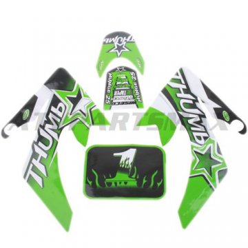 Decals for 50-125 Dirtbike-Green