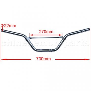 Silver Handlebar for 50cc-125cc Dirt Bike