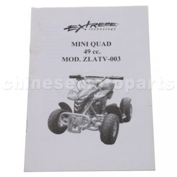 Owner's Manual For Mini Quad