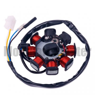 8-Coil Magneto Stator for GY6 50cc Engine