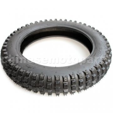 3.00-12 Rear Tire(Shallow Teeth)for 50cc-125cc Dirt Bike