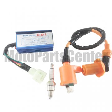 HP Racing GY6 Ignition Coil + CDI + Spark Plug