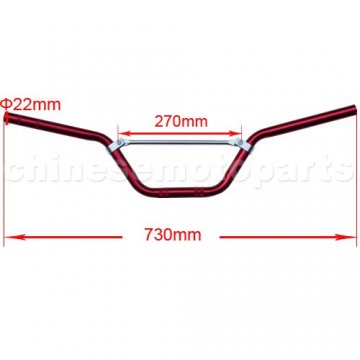 Red Handlebar for 50cc-125cc Dirt Bike