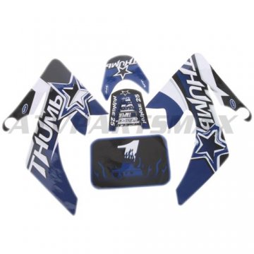 Decals for 50-125 Dirtbike-Blue