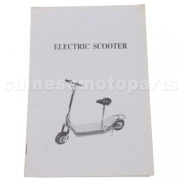 Owner's Manual For Electric Scooter