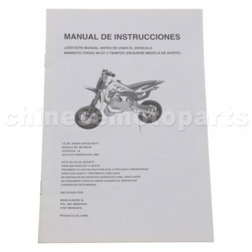 Owner's Manual For Dirtbike