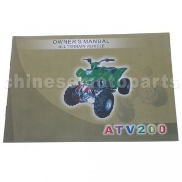 Owner's Manual For All Terrain Vehicle