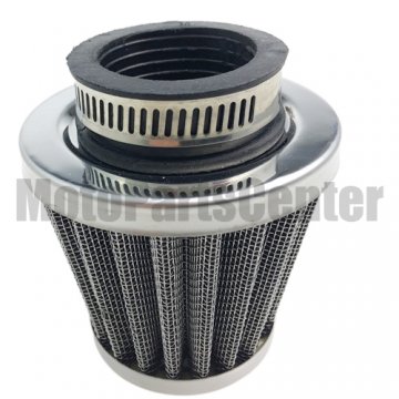 38mm Air Filter for Motorcycle ATV Quad Dirt Pit Bike Silver