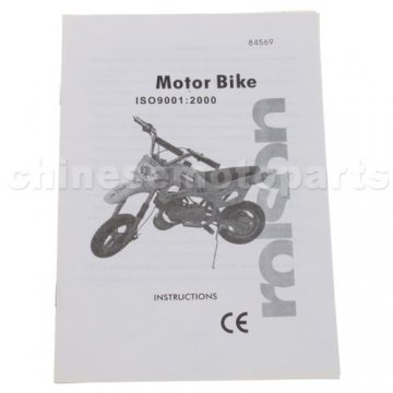 Owner's Manual For Dirtbike